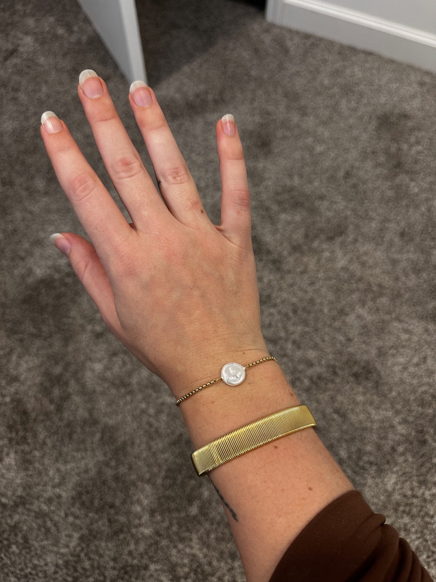 Celestial Pearl Bracelet Gold