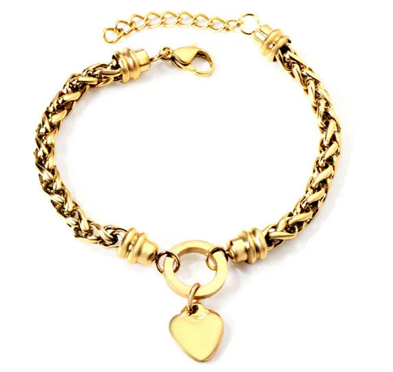 Heart Strings Bracelet Gold