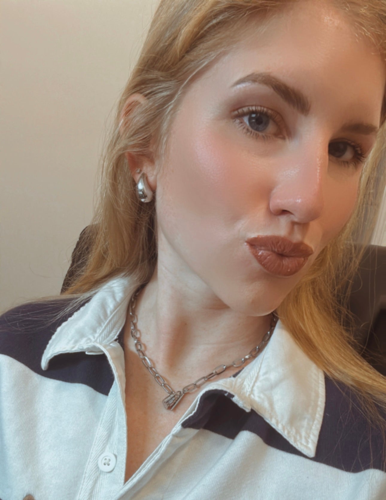 Locked Charm Necklace Silver