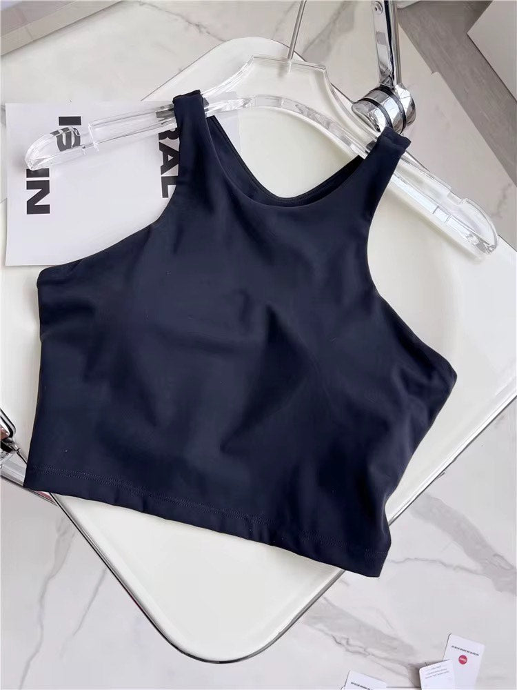 Gentle Mover High Neck Crop Tank