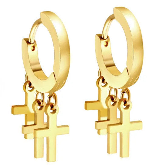 Beyond Blessed Dangle Mini Hoops