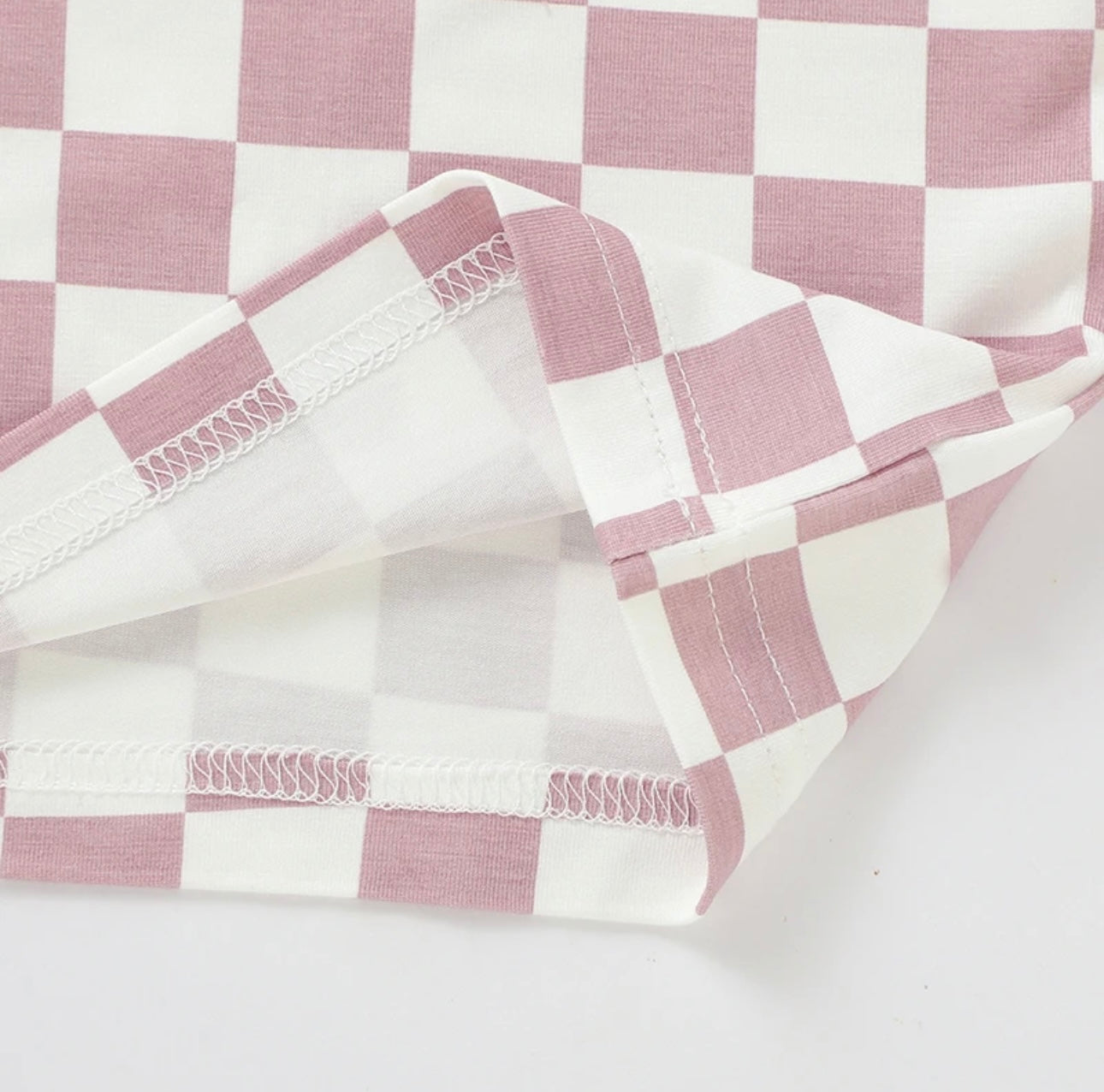 Bamboo Checked Long Sleeve T-Shirt & Pants Set