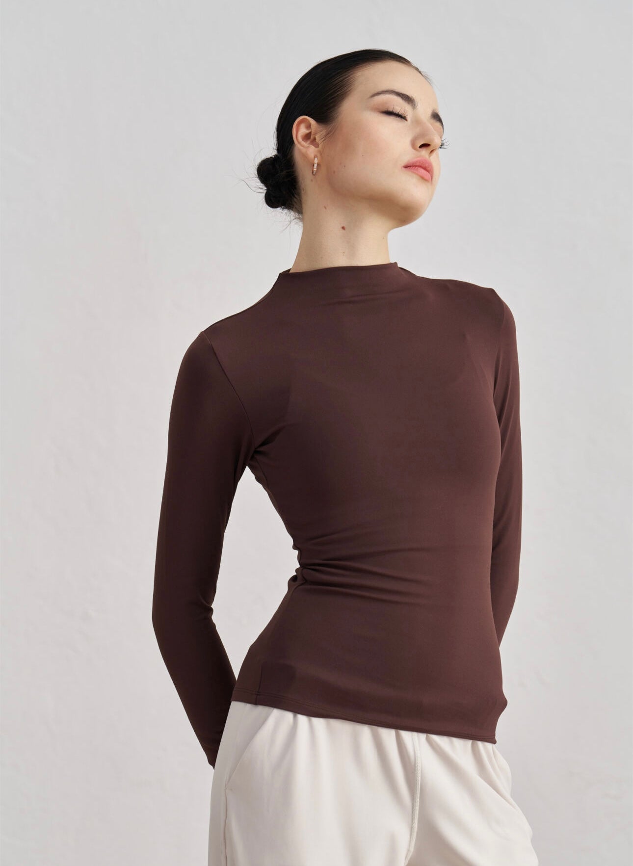 Luxe Free Mock Neck Tee