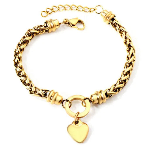 Heart Strings Bracelet Gold