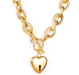 Key to My Heart Necklace Gold