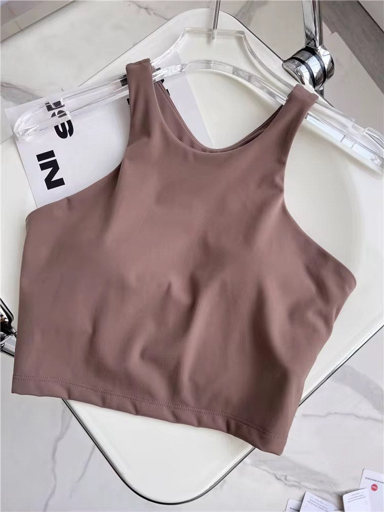 Gentle Mover High Neck Crop Tank