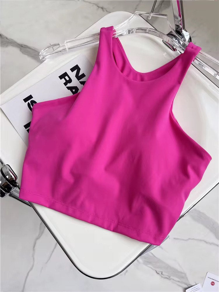 Gentle Mover High Neck Crop Tank