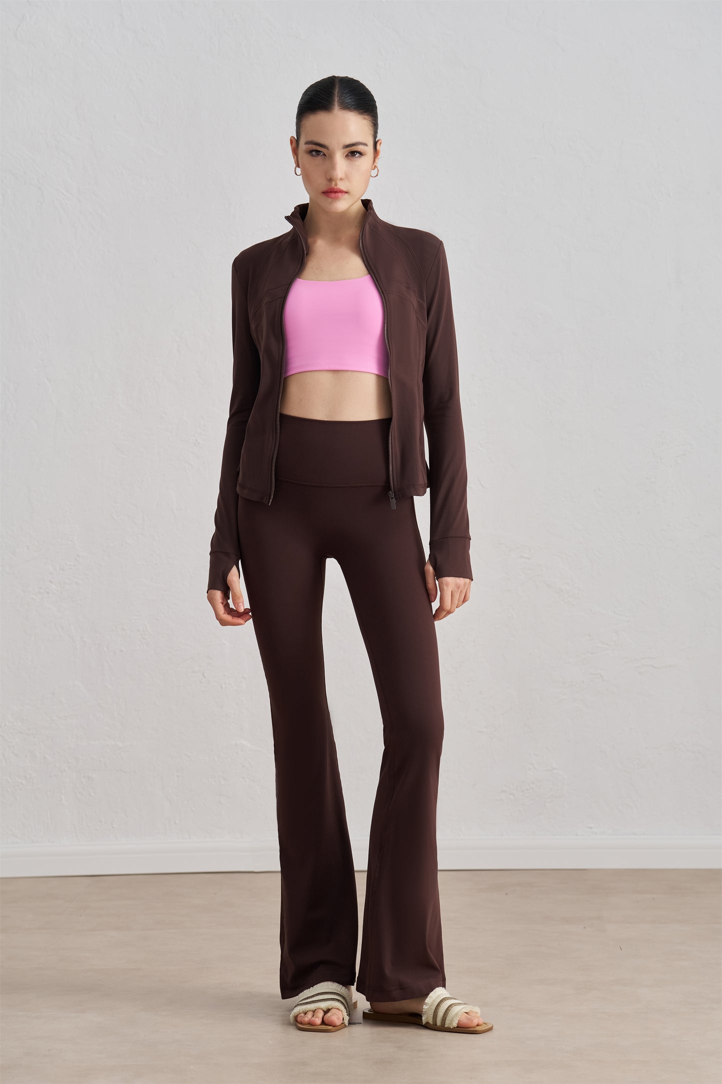 Luxe Free Zip Up Jacket- Full Length