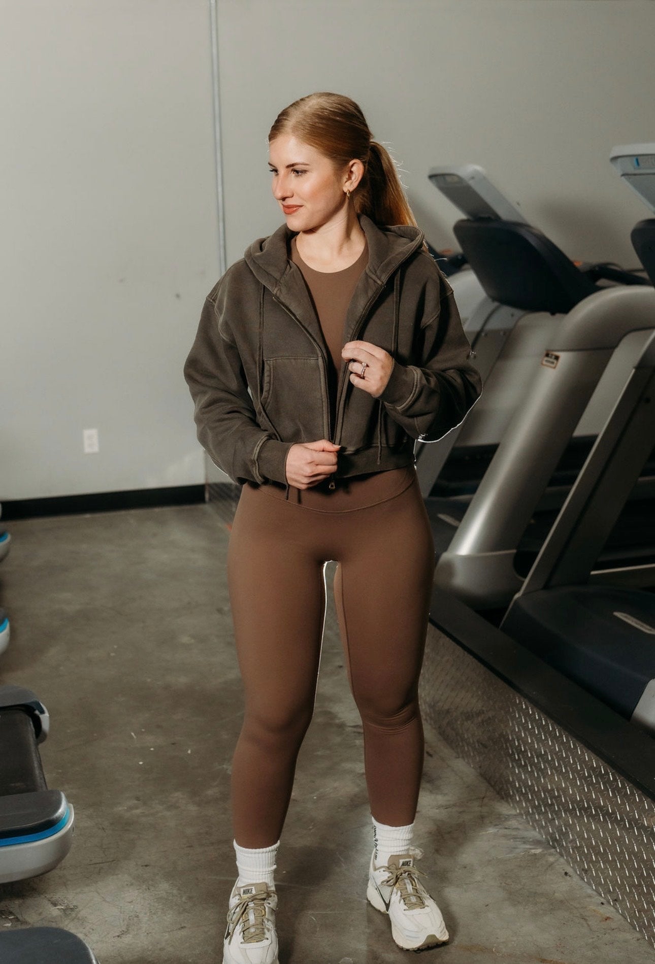 Cropped Fleece Workwear Hoodie